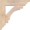 Ekena Millwork Merced Traditional Smooth Bracket w/ Offset Brace, Douglas Fir, 5 1/2"W x 20"D x 20"H BKT0604X20X20MRC01SDF - alternate 3